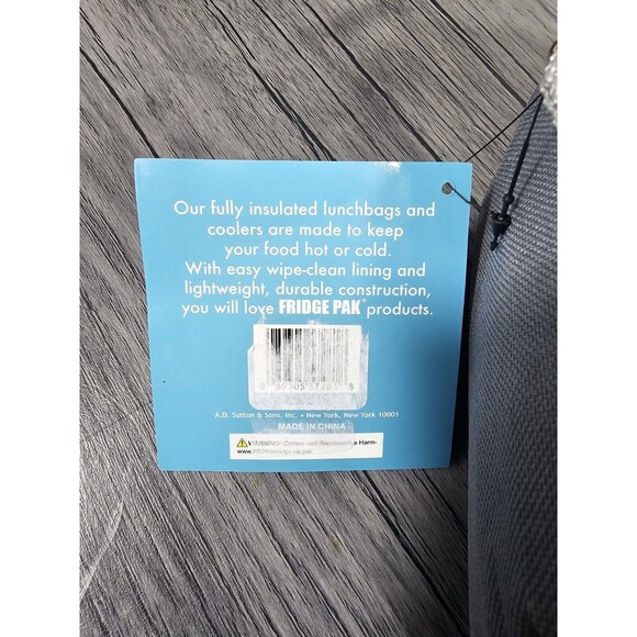 Fridge Pack Two Tone Fully Insulated Really Cool Lunch Bag Perfect For School - Picture 6 of 6